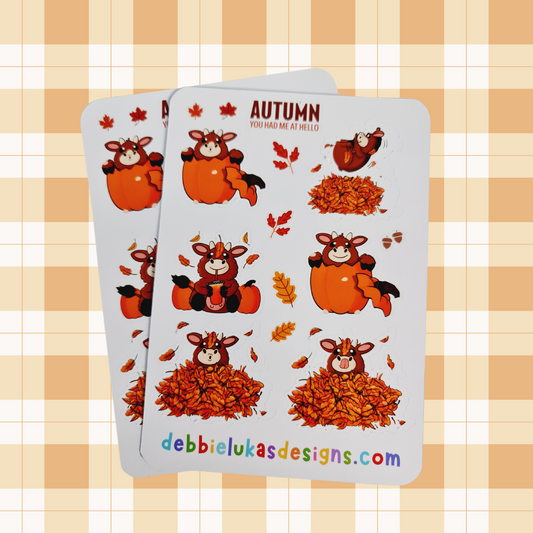 Autumn: You had me at hello Sticker Sheet